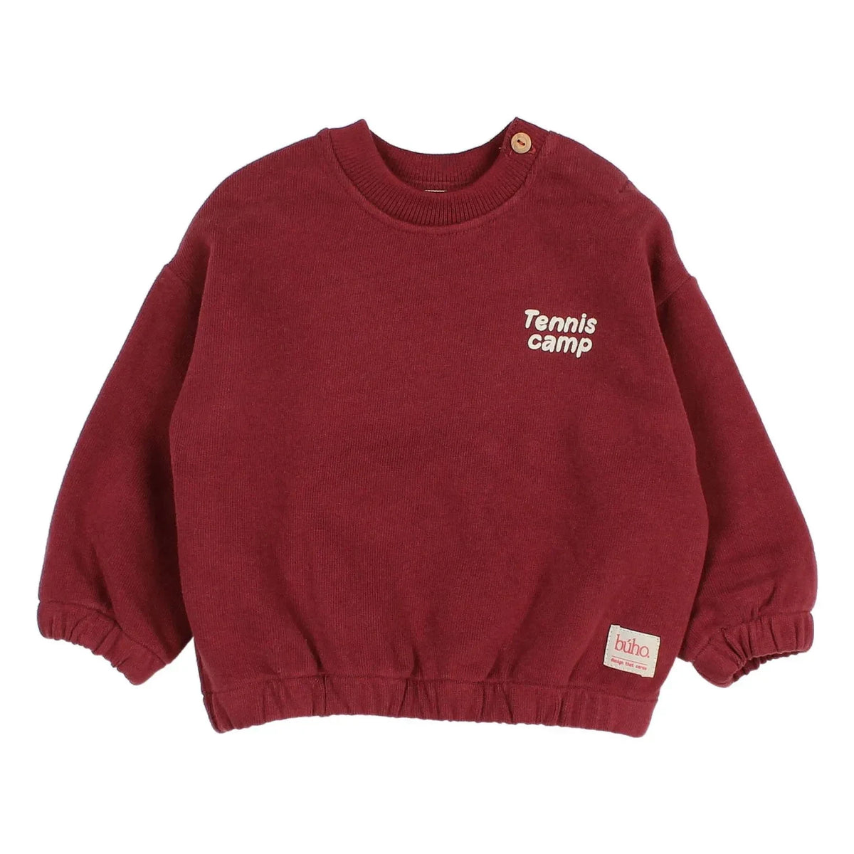 Búho - Baby Tennis Camp Sweatshirt | Burgundy