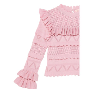 Tutu du Monde - Forget Me Not Thin Knit Sweater | Dusty Pink