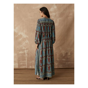 Boteh - Calico Cotton Smock Dress | Chocolate