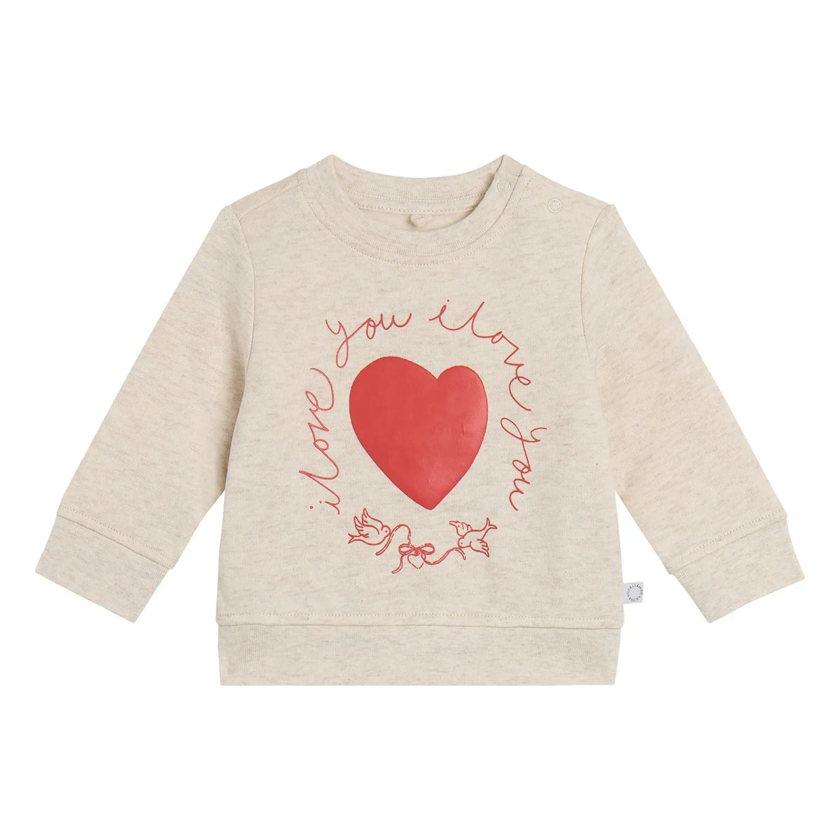 Stella McCartney Kids - Sweat I Love You | Heather beige