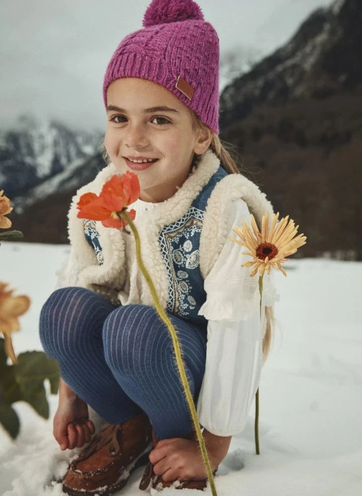 Louise Misha - Wool Pompom Beanie | Framboise