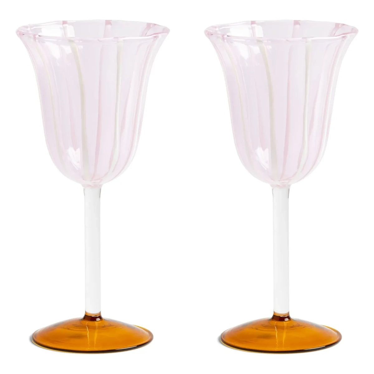 &Klevering - Home Wine Glasses - 2-Piece Set | Pink