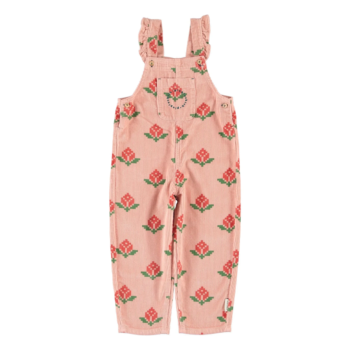 Piupiuchick - Organic Cotton Marigold Dungarees | Pink