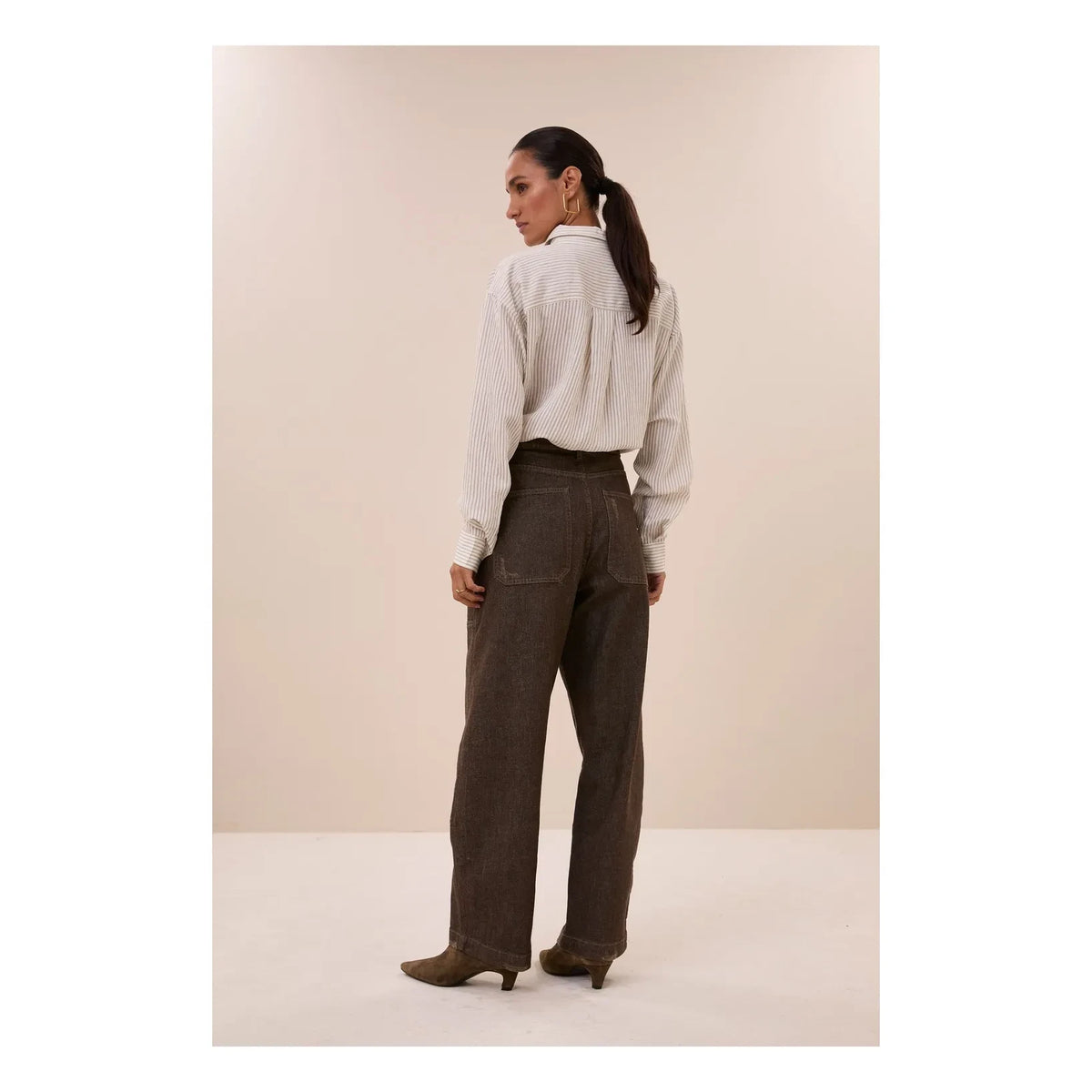 By Bar - Striped Shirt | Ecru