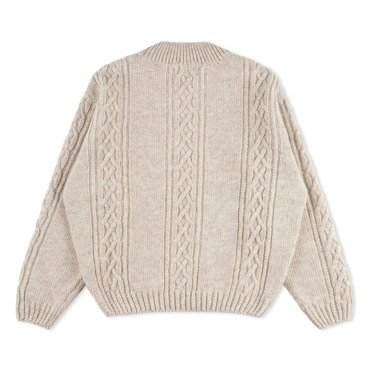 Matona - Wool Cable Sweater | Oatmeal