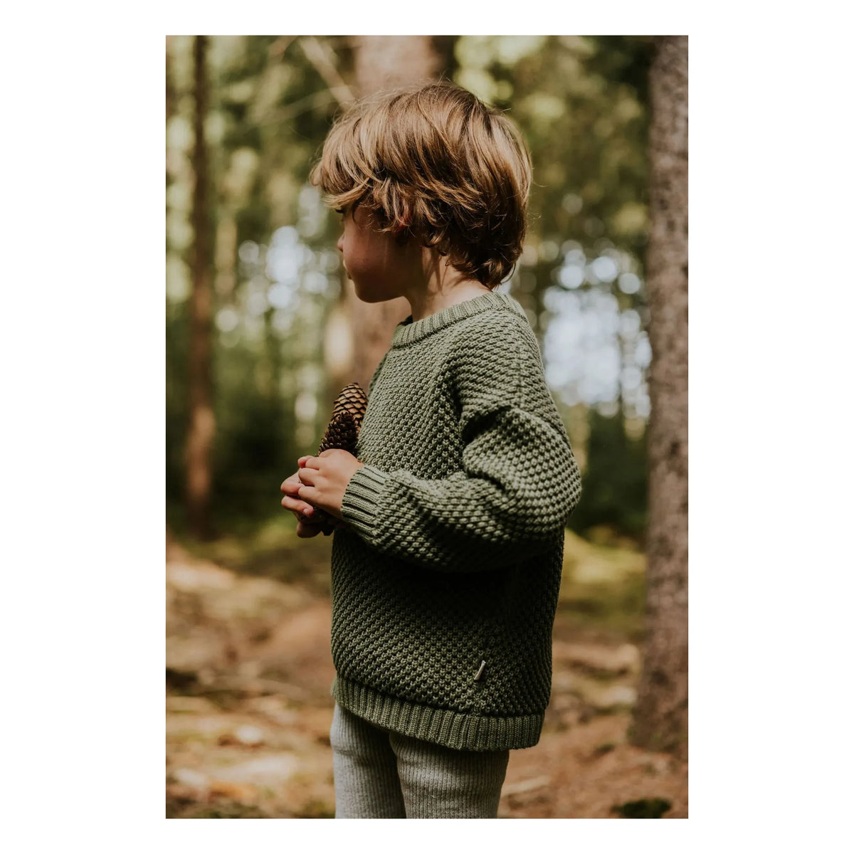 Yuki - Kyoto organic cotton sweater | Green