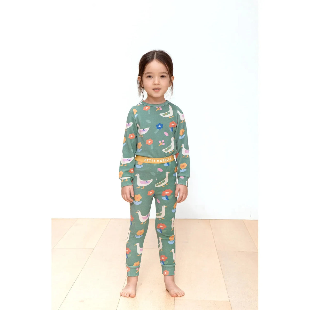 Petit Stella - Pima cotton and Modal duck pajamas | Green