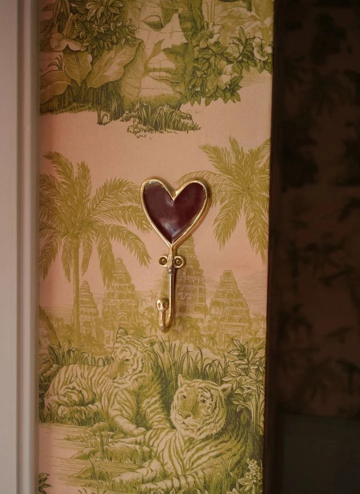 Doing Goods - Pyar Heart Brass Hanging Hook | Gold