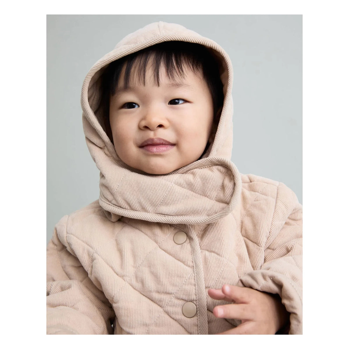Búho - Quilted Velours Cotton Bio Hat | Sand