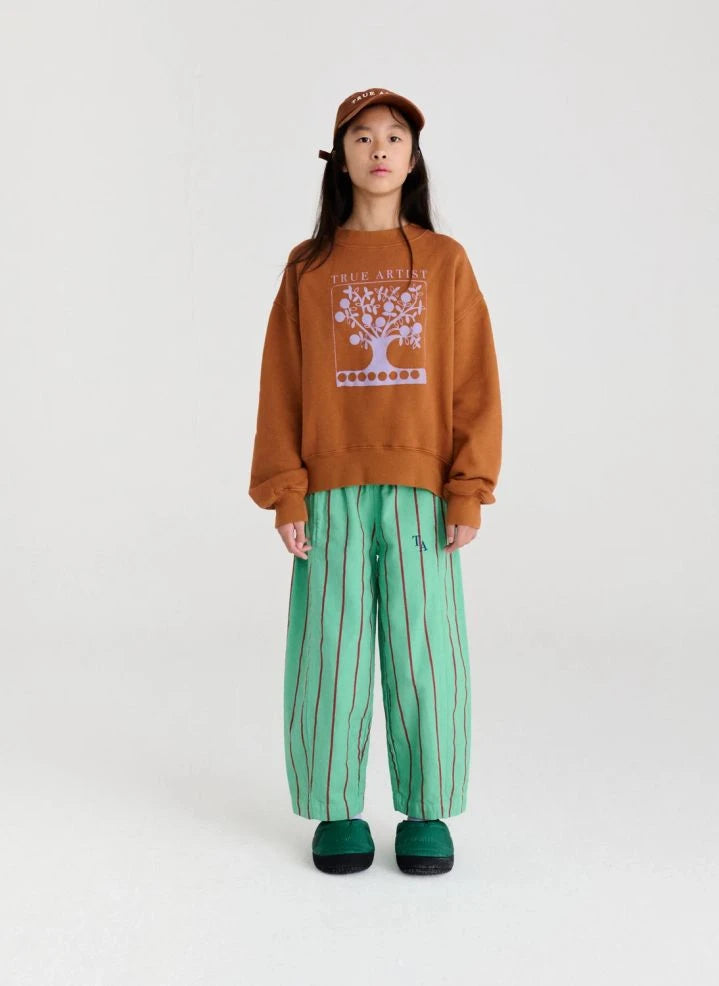 True Artist - Ex Libris Striped Pants | Turquoise