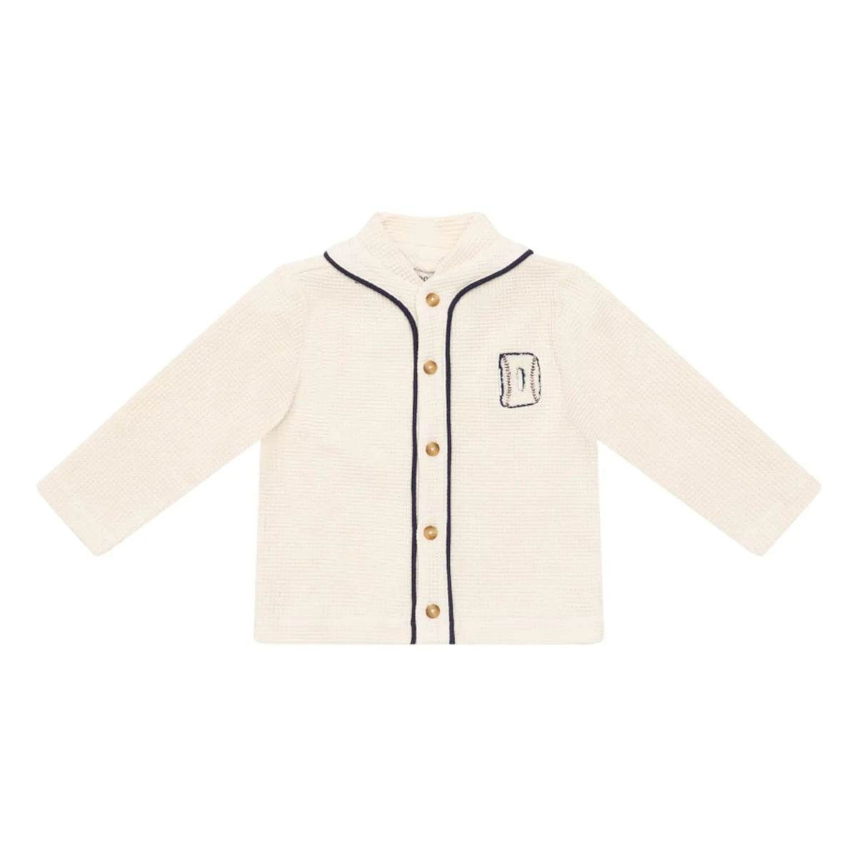 Donsje - Senn Waffle Cardigan | Ivory