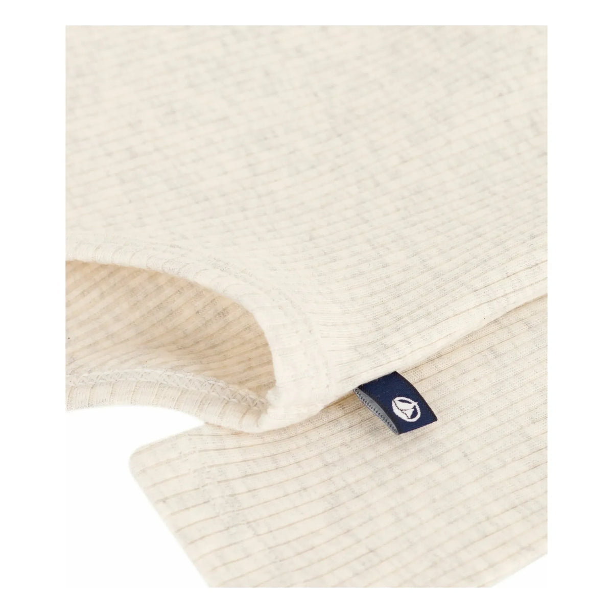 Petit Bateau - Ribbed turtleneck bodysuit | Heather beige