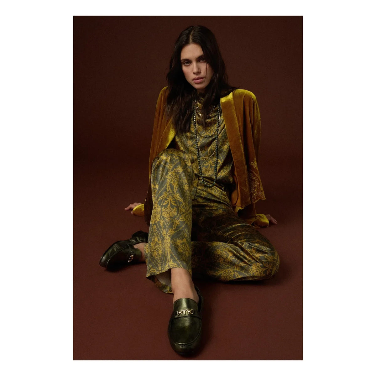Momoni - Odin Silk Trousers | Gold
