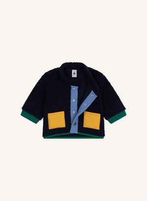 Petit Bateau - Sherpa-style jacket | Navy