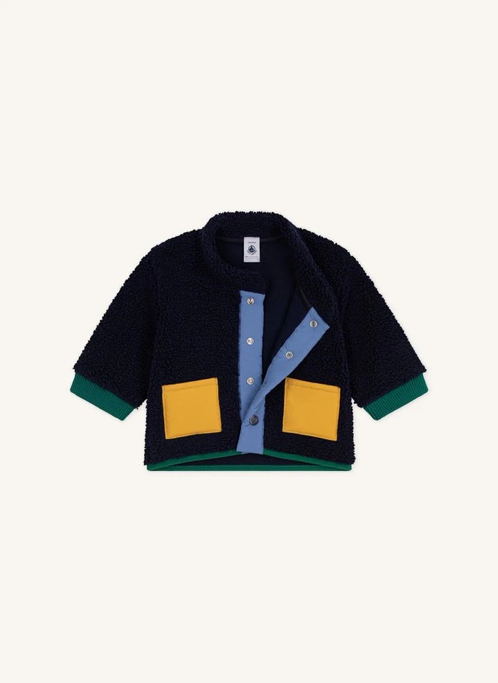 Petit Bateau - Sherpa-style jacket | Navy