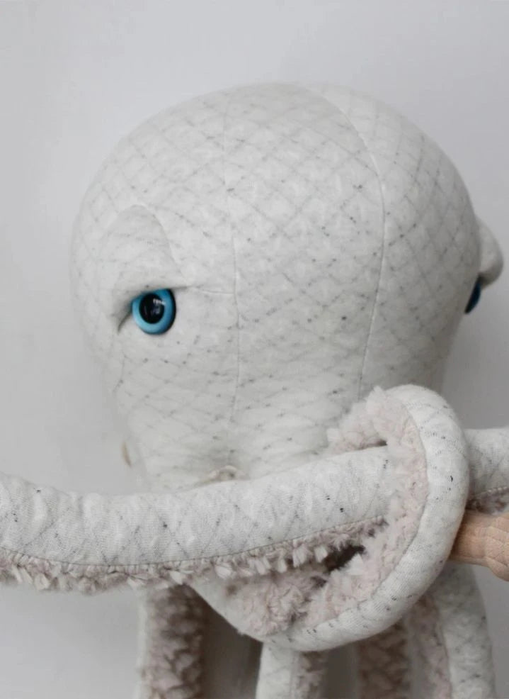 Bigstuffed - Albino Devil Octopus Plush Toy 60 cm | White
