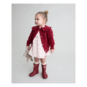 Búho - Girly Bébé Buttoned Claudine Collar Cardigan | Cherry Red