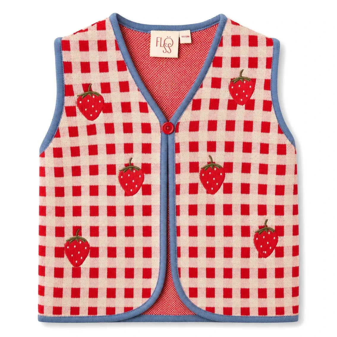 Flöss - Hollie Strawberry Sleeveless Vest | Red