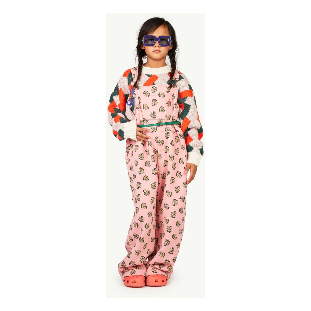 The Animals Observatory - Pink Patterned Overalls