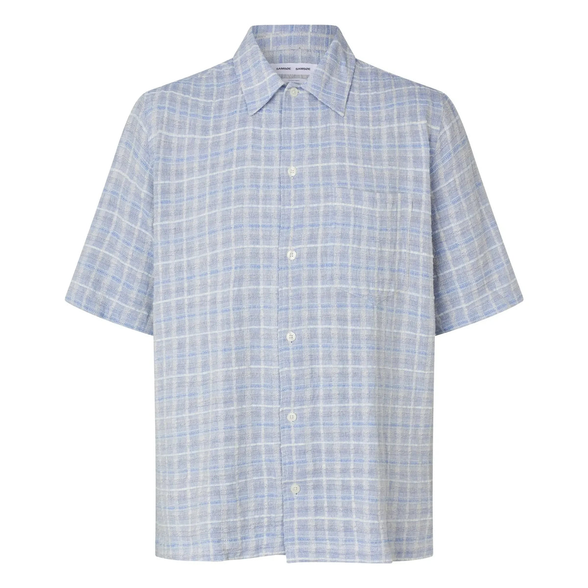 Samsoe Samsoe - Saayo Cotton Short Sleeve Shirt | Light blue