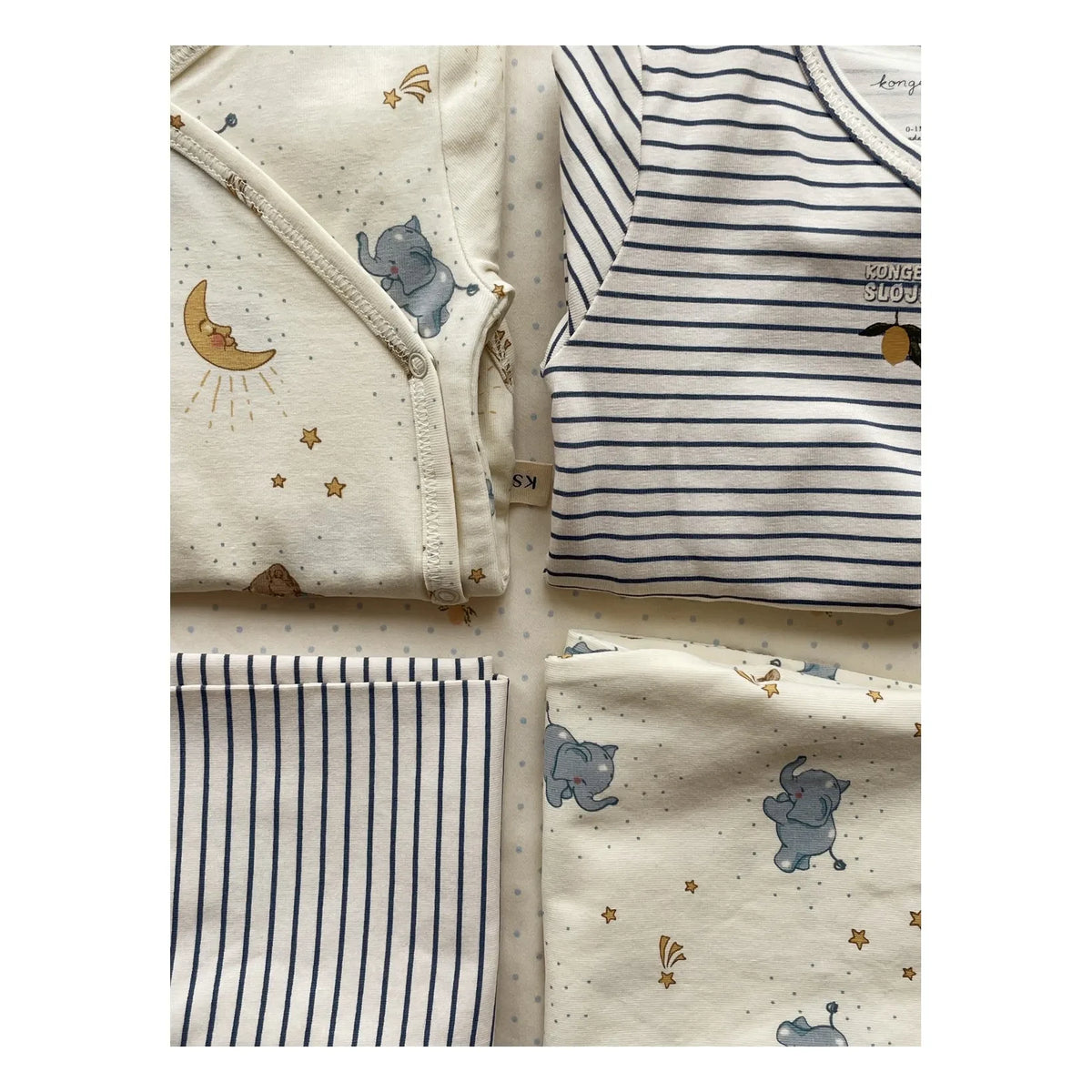 Konges Sløjd - Organic Cotton Teddy Bear Romper | Cream