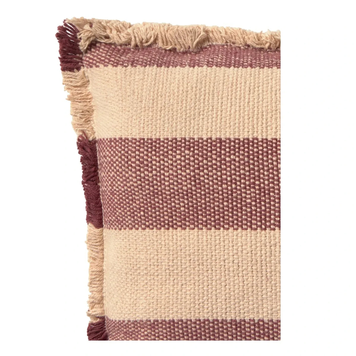 Lorena Canals - Striped Rectangular Pillow | Burgundy
