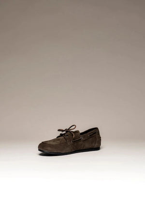 Odare - Leo Suede Loafer Shoe | Mink Brown