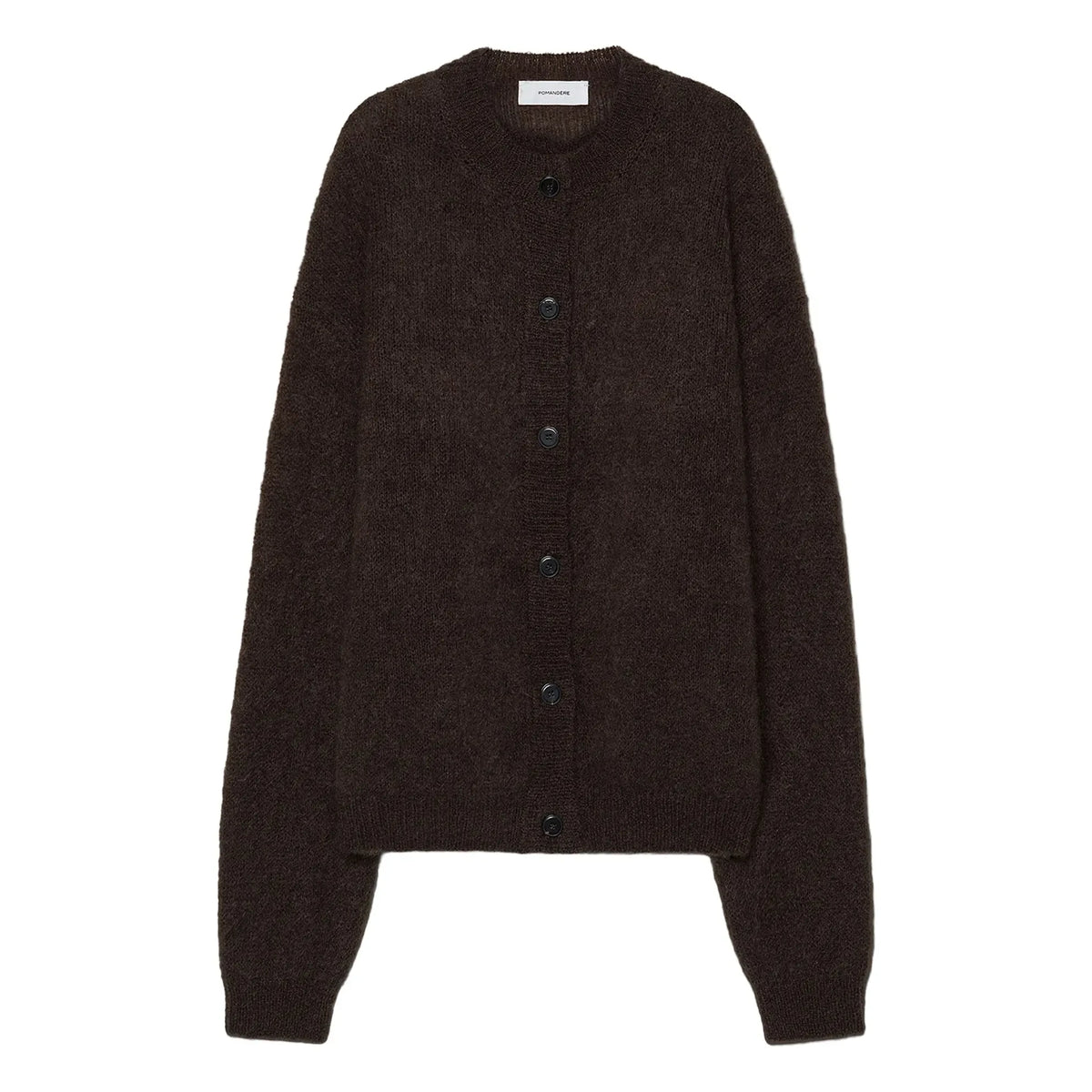 Pomandère - Wool cardigan | Khaki