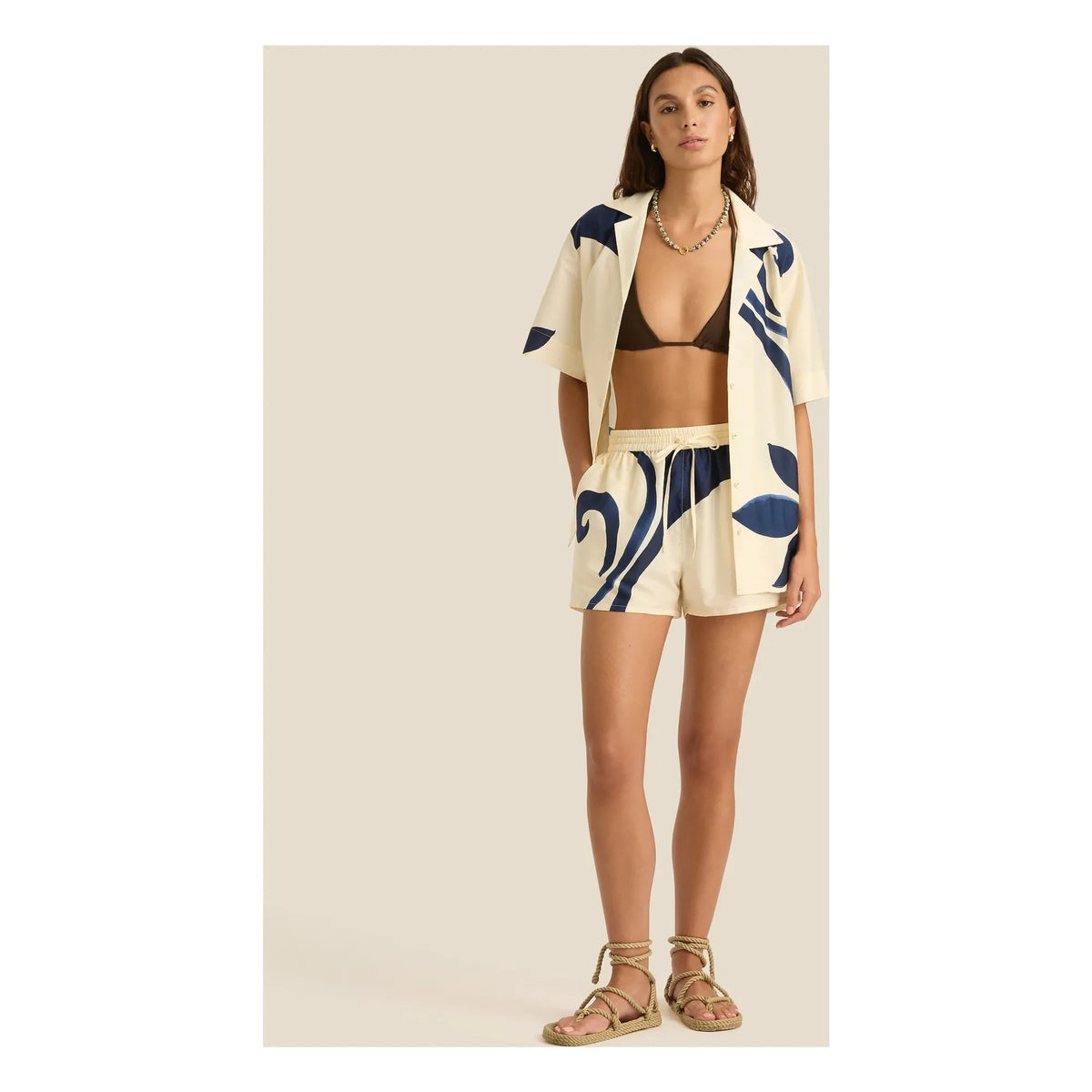 Soleil Soleil - Margot Silk Shirt | Ecru