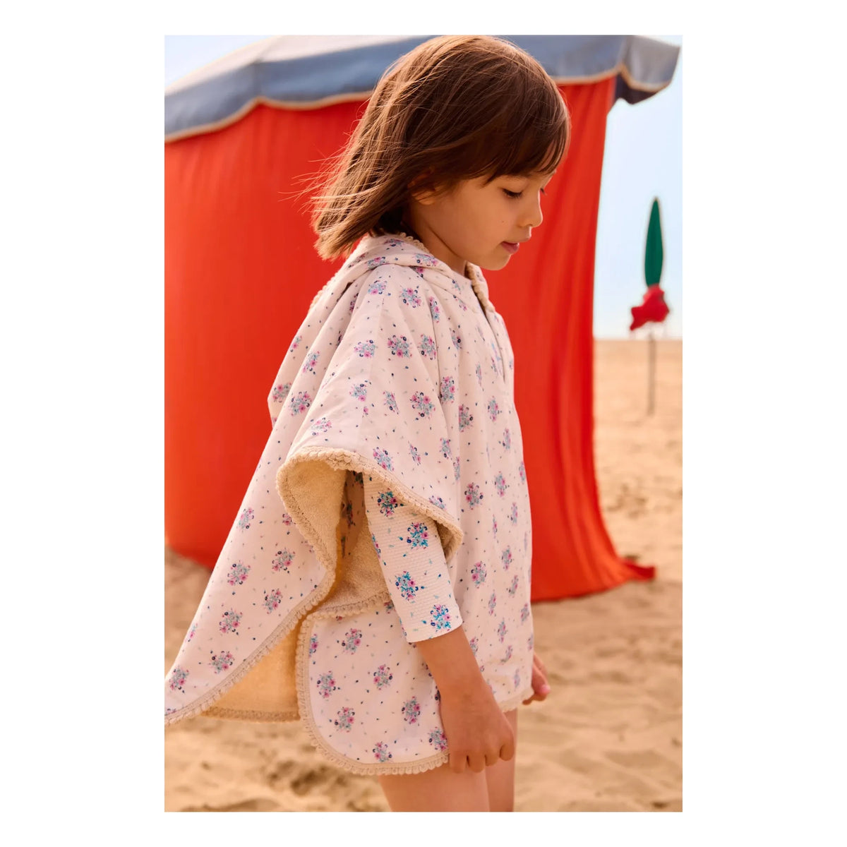 Louise Misha - Organic Cotton Mael Bath Cover | Ecru