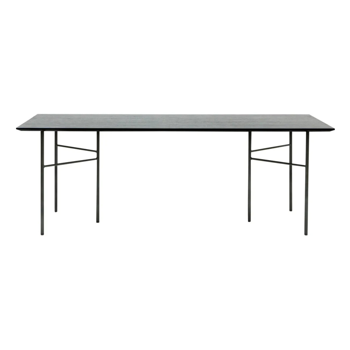 Ferm Living - Mingle Rectangular Table - FSC Wood, Metal Legs | Black