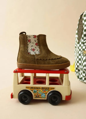 Lazare - Isaure Fleurs Boots | Khaki brown