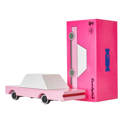 Candylab - Pink Sedan - Wooden Toy | Pink