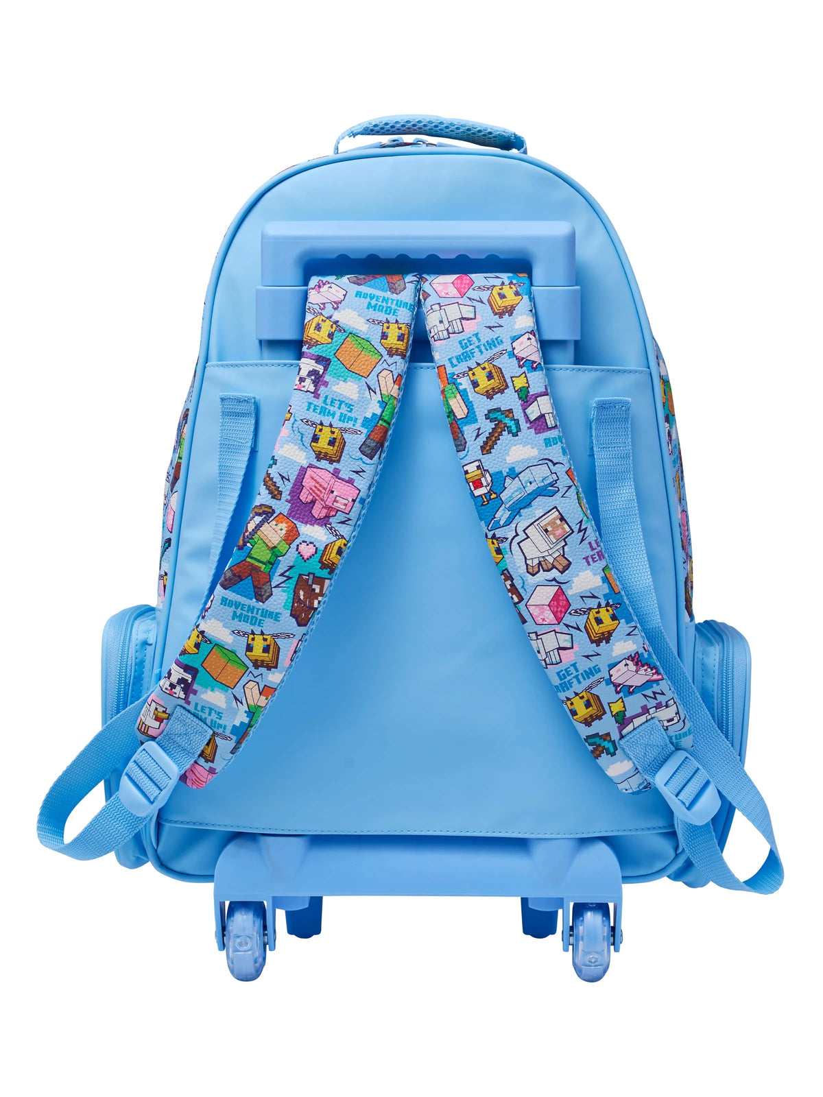 Smiggle - Minecraft Light-Up Wheeled Backpack and Trolley Bag