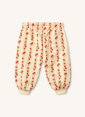 Flöss - Sia Floral Print Jogger Pants | Beige
