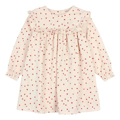 Búho - Ruffled Mini Heart Dress | Light Pink