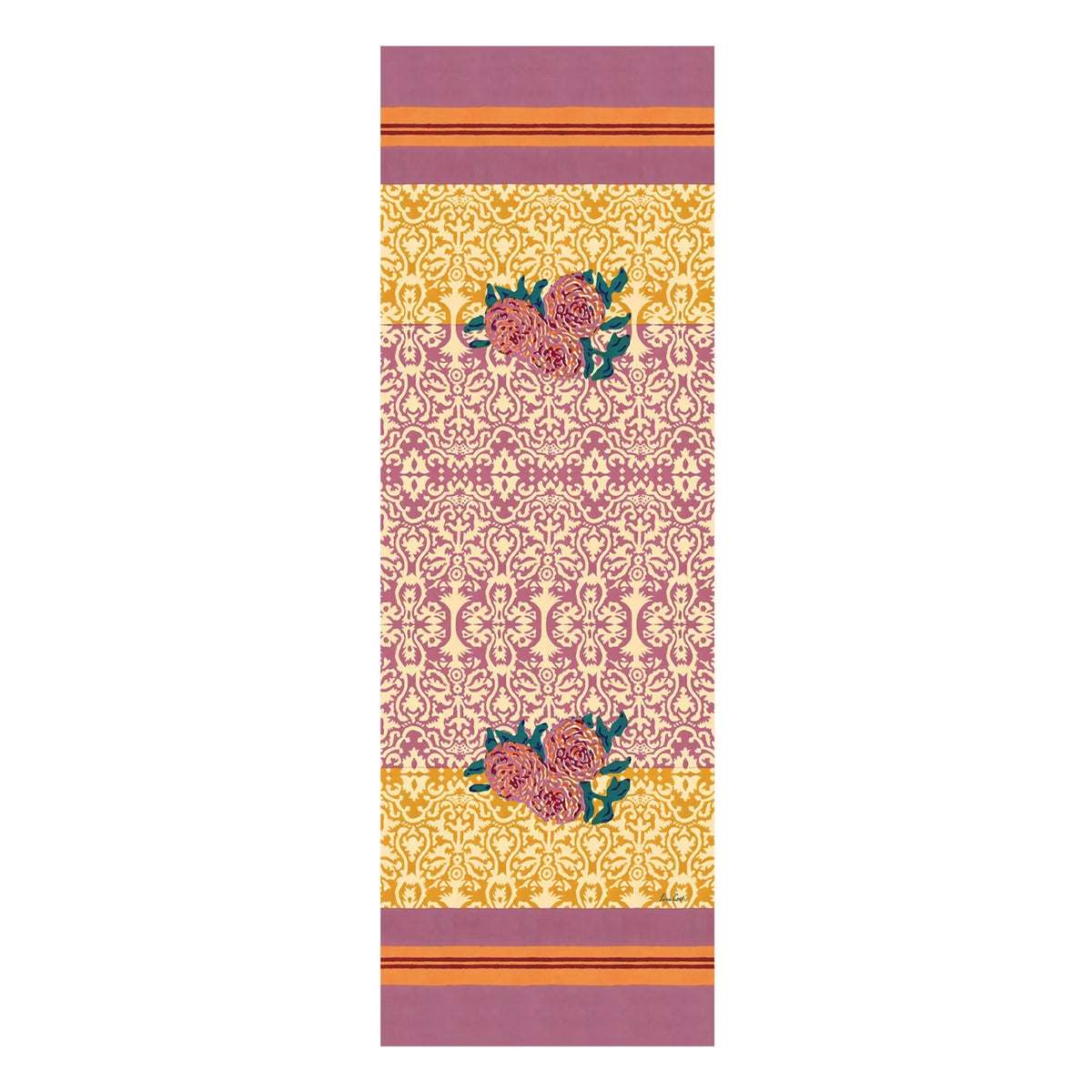 Lisa Corti - Dam Dam table runner | Straw Yellow