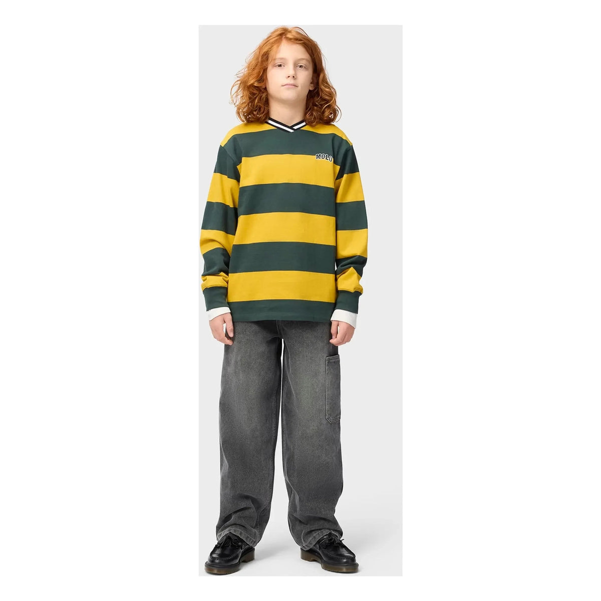 Molo - Relzo Striped Organic Cotton T-Shirt | Yellow