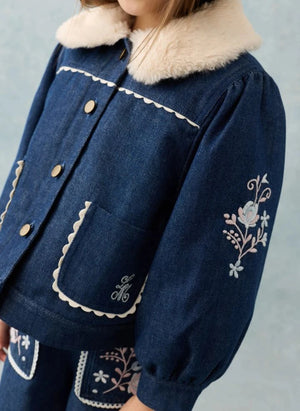 Louise Misha - Rafalina Denim Jacket | Dark Blue