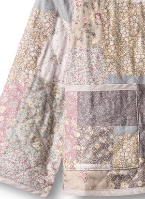 Wheat - Ima Patchwork Organic Cotton Quilted Jacket | Light Pink