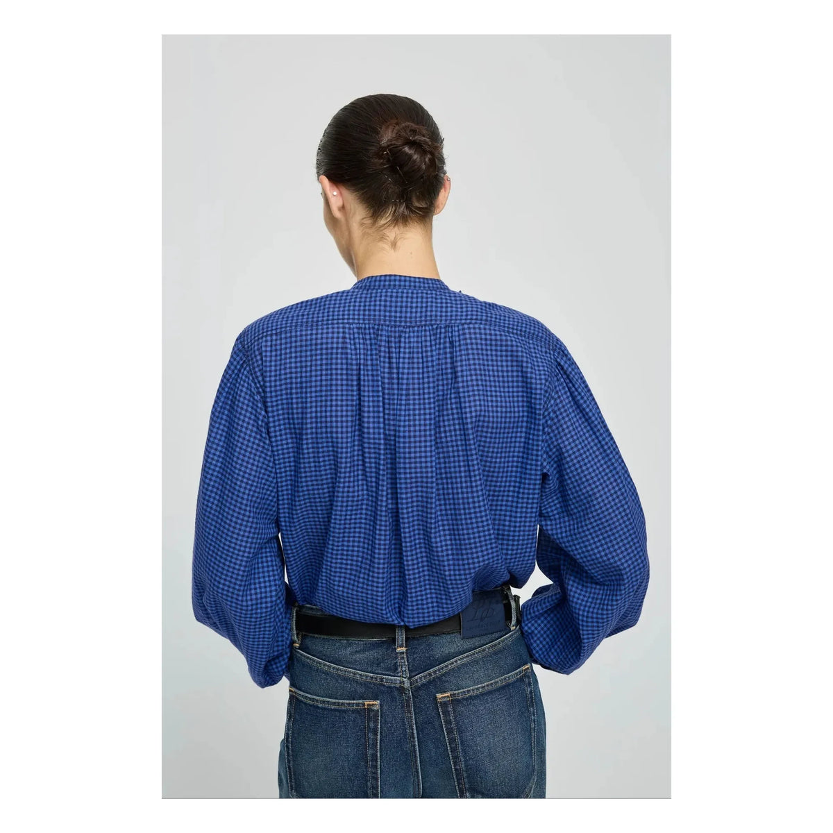 Laurence Bras - Magrita Cotton Gingham Blouse | Blue