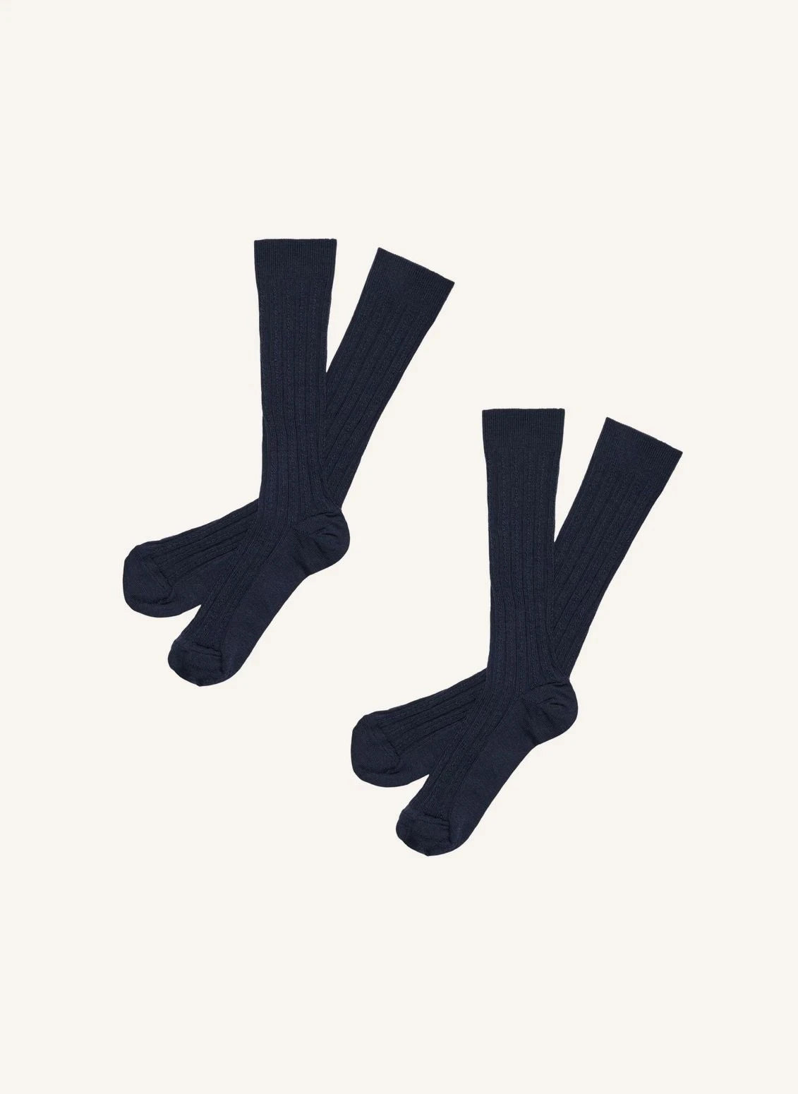 FUB - Solid Color 2-Pair Sock Set | Night Blue