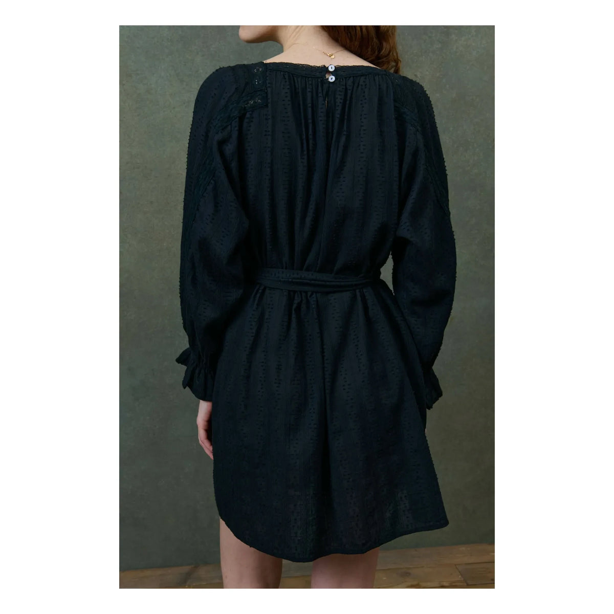 Louise Misha - Lauren organic cotton dress - Women's collection | Black