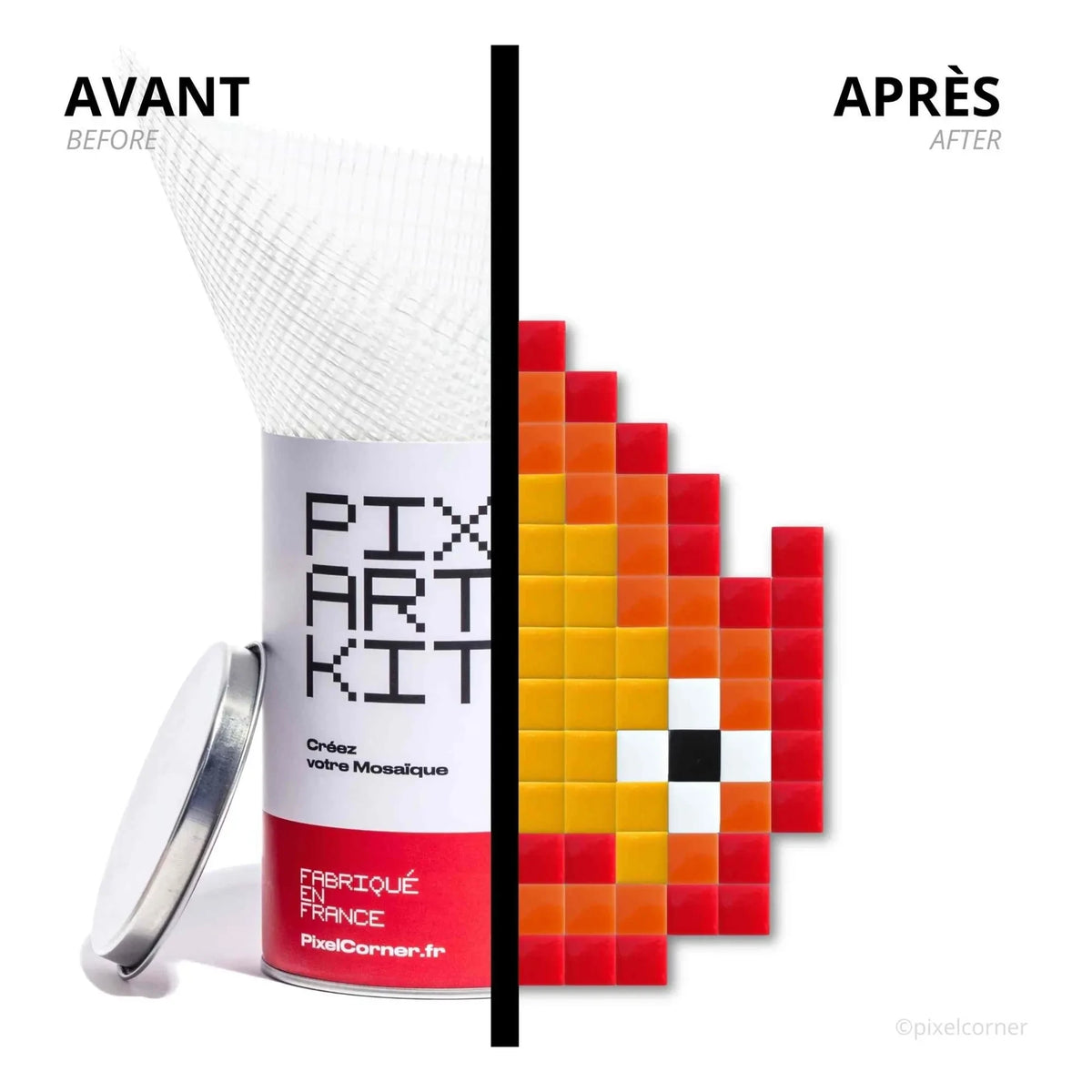 Pixel Corner - Pixel Art Set - Sparky | Orange