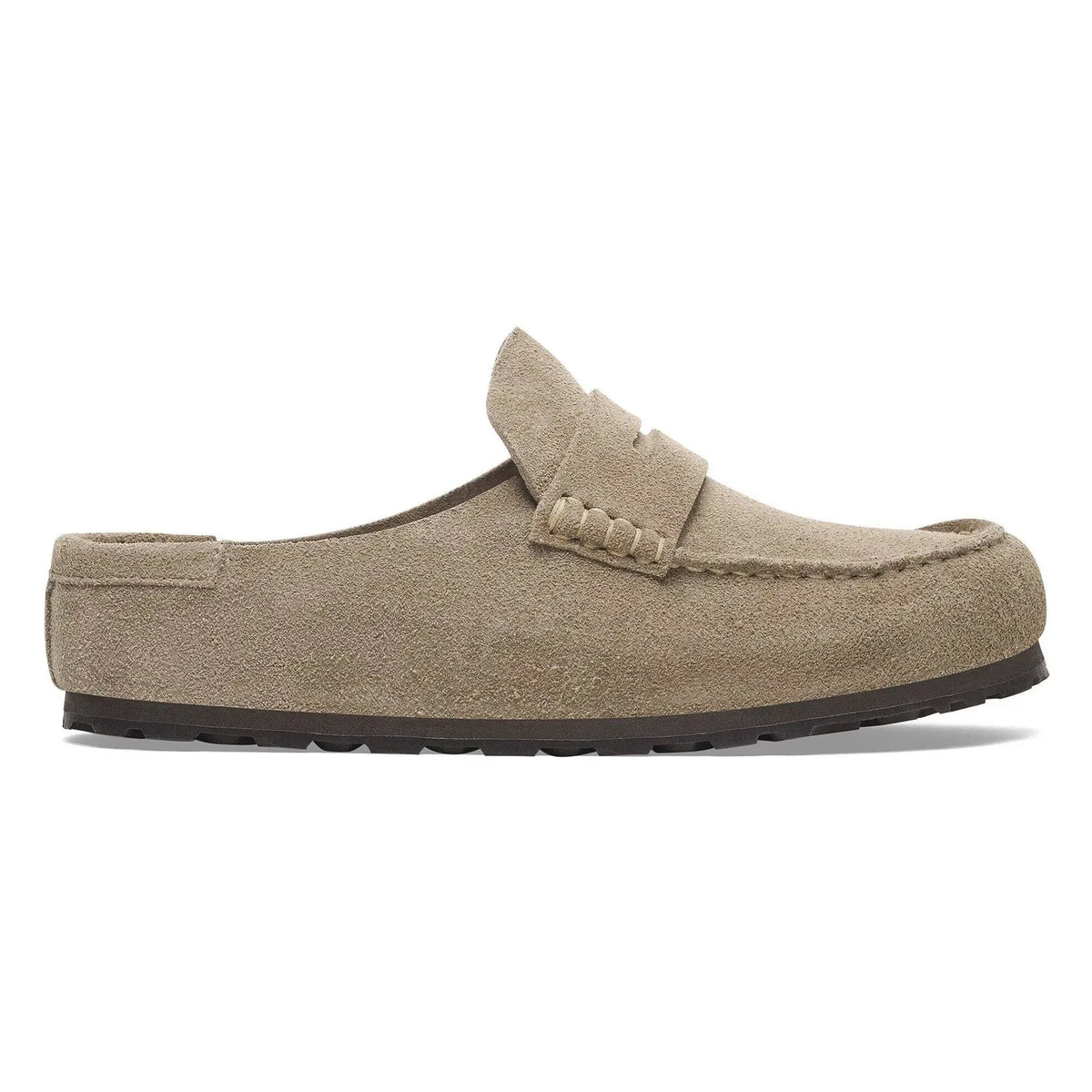 BIRKENSTOCK - Naples Suede Mules | Earth Brown