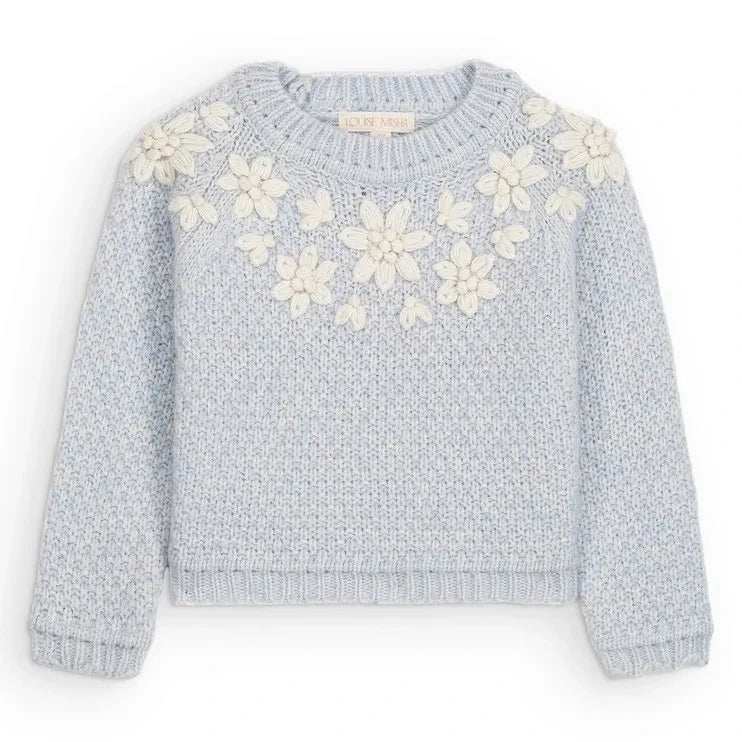 Louise Misha - Cila Alpaca sweater | Light blue