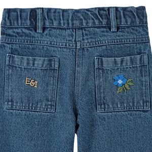 Emile et Ida - Embroidered Jeans | Dark Blue