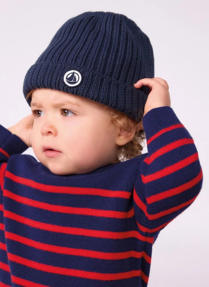 Petit Bateau - Organic cotton hat | Navy