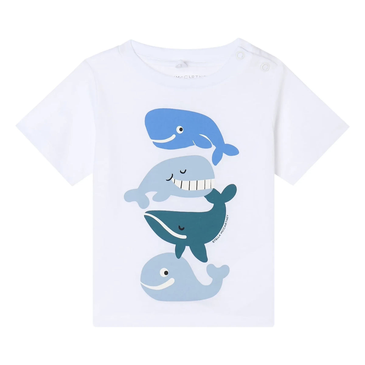 Stella McCartney Kids - Whales Organic Cotton T-Shirt | White