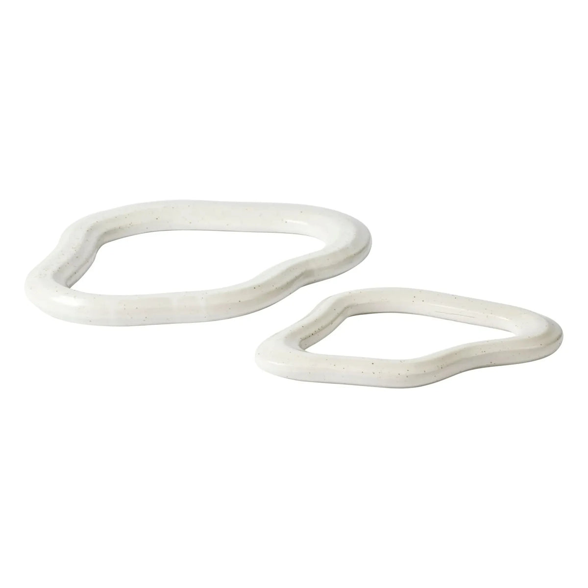 Broste Copenhagen - Nordic Stone Ceramic Niche - Set of 2 | White
